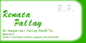 renata pallay business card